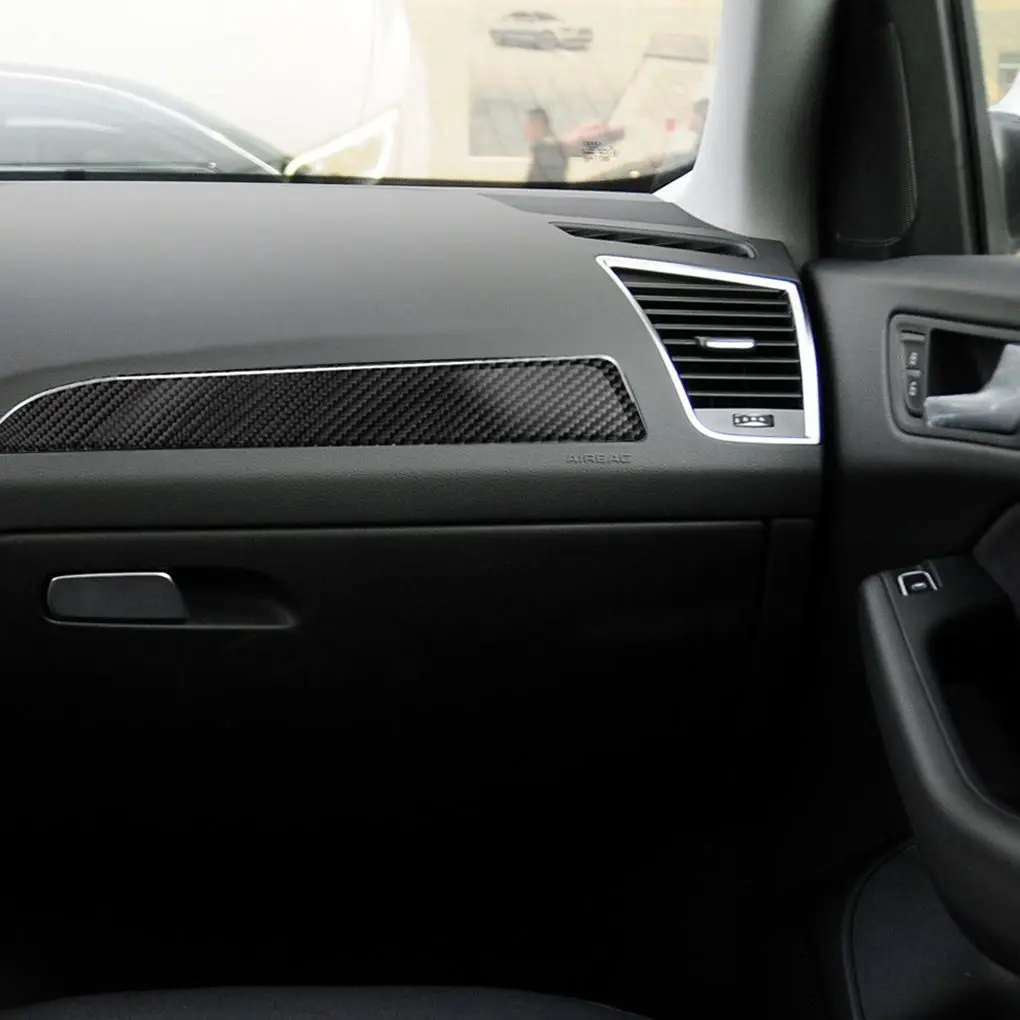 Carbon Fiber Dashboard Panel Cover Trim Sticker Reflective Surface