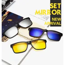 Hobbyлейн поляризованные зеркальные солнцезащитные очки с 5 сменными линзами для бега вождения