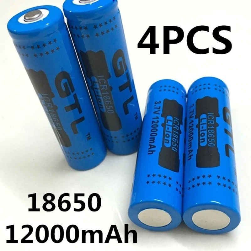 100% New Original NCR18650B 3.7 V12000 mah 18650 Lithium Rechargeable Battery Large Capacity GTL EvreFire