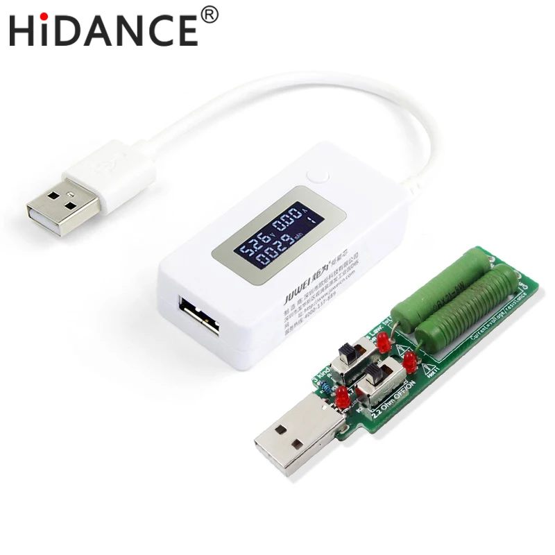 

Newest LCD USB Charger Capacity Current Voltage Tester Meter For Cell Phone Power Bank + 1A2A3A With switch Load