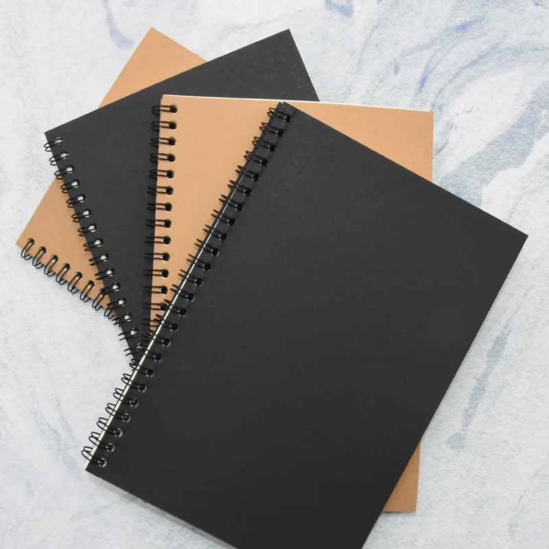 

1pcs simple high quality kraft paper notepad horizontal line notebook creative office stationery