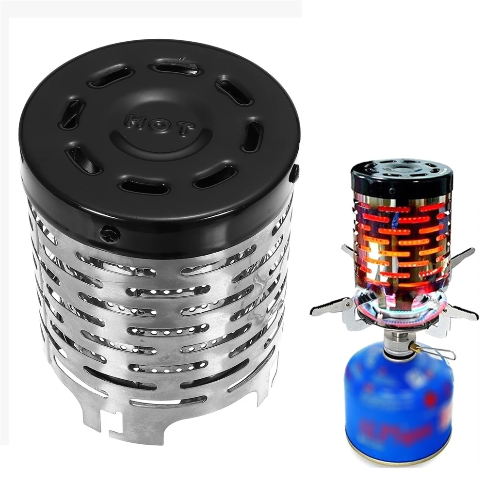 Portable Mini Camping Heater Cap Stainless Steel Gas Oven Burner Cover