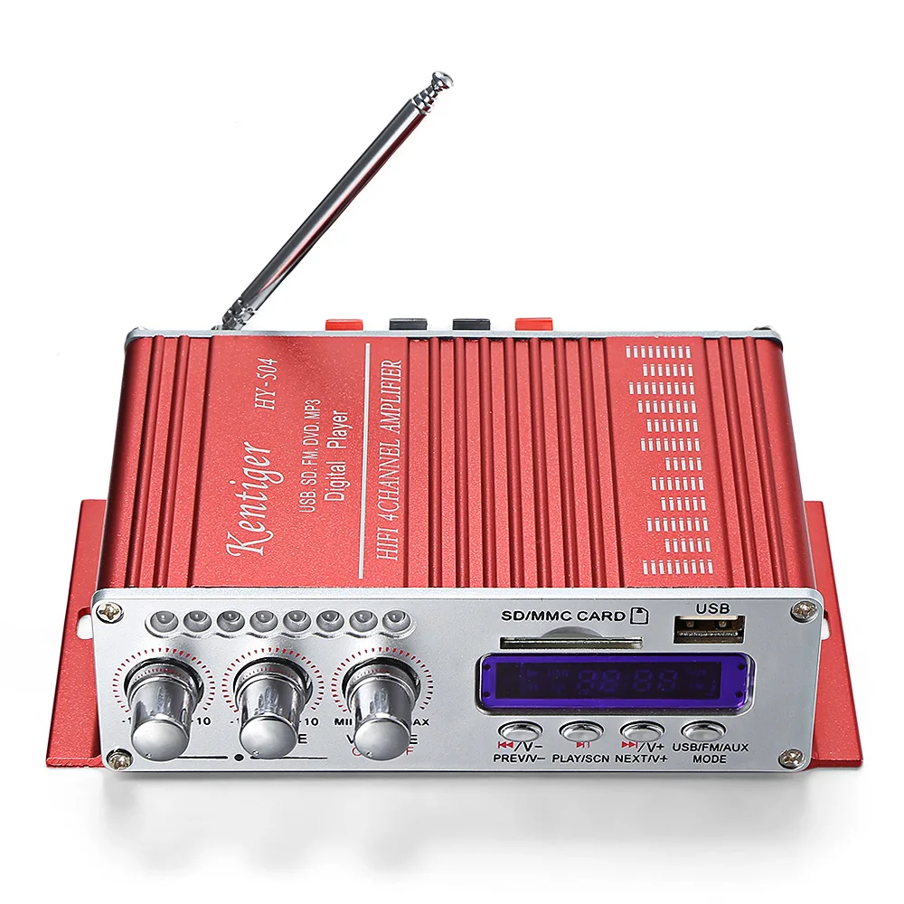 Kentiger HY 504 цифровой аудио усилитель Hi Fi 4 канала Мощность стерео дистанционного
