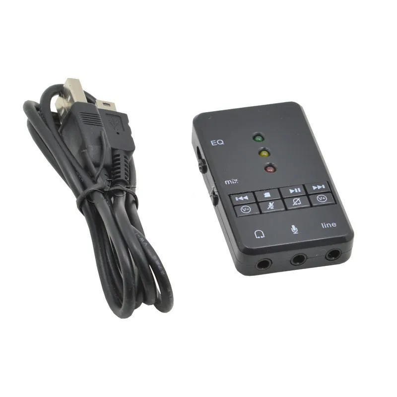 Высококачественная 3D USB звуковая карта EQ Xear 7 1 каналов внешняя для Windows Vista/XP/7/8/Mac