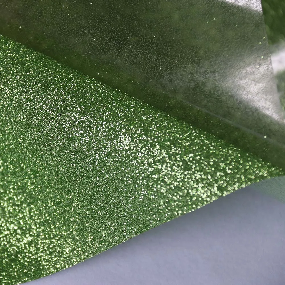 

0.5x5m T-shirt Vinyl Light Green Glitter Heat Transfer Vinyl Film Heat press Iron on Garments Bags and Other Fabrics Vinyl