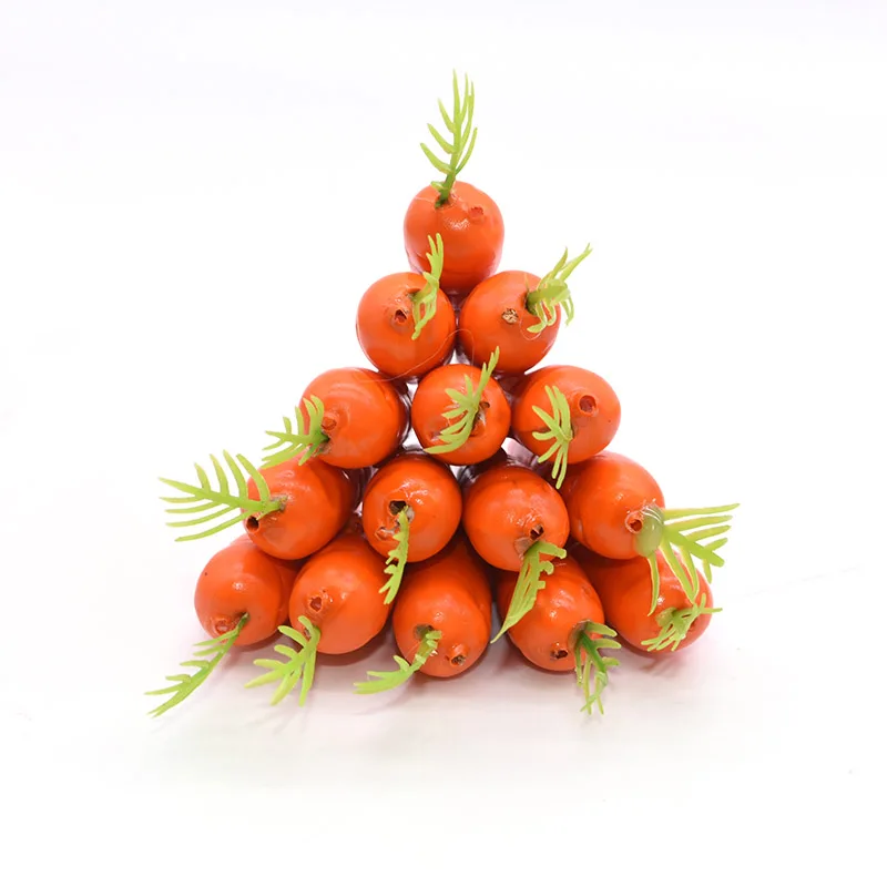 YONGSNOW 25 шт 8-9 см поддельные пенные пластиковые фрукты и модель овощей ягод цветы искусственные морковь Свадьба День Рождения Вечеринка Декор
