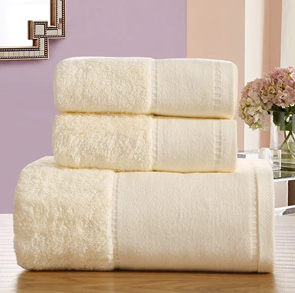 Набор хлопковых полотенец из 3 предметов 510gsm, однотонное роскошное банное полотенце для взрослых, полотенце с хорошей впитываемостью toalha de banho - Цвет: Yellow
