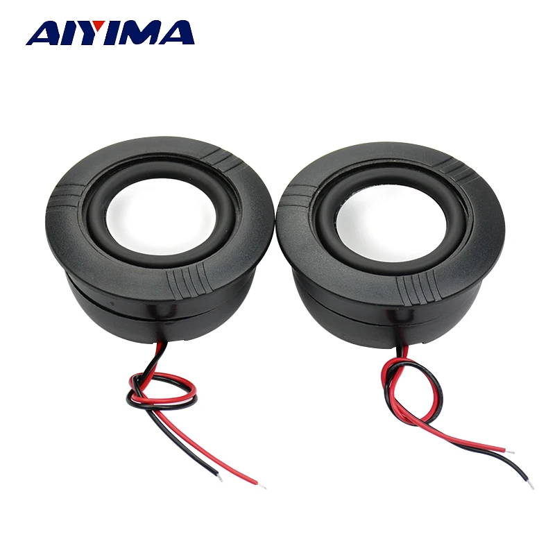 

AIYIMA 2Pcs Mini Portable Audio Speakers 2.5Inch 61MM 4Ohm 3W Full Range DIY Speaker