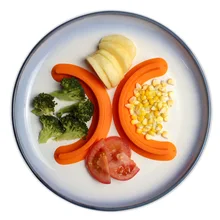 2 шт креативное Силиконовое изделие пищевой полукруглый силиконовый пищевой сепаратор