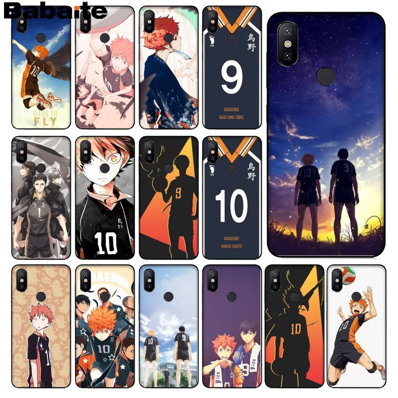 

Babaite Haikyuu Hinata attacks Anime Coque Shell Phone Case for xiaomi mi 6 8 se note2 3 mix2 redmi 5 5plus note 4 5 case coque
