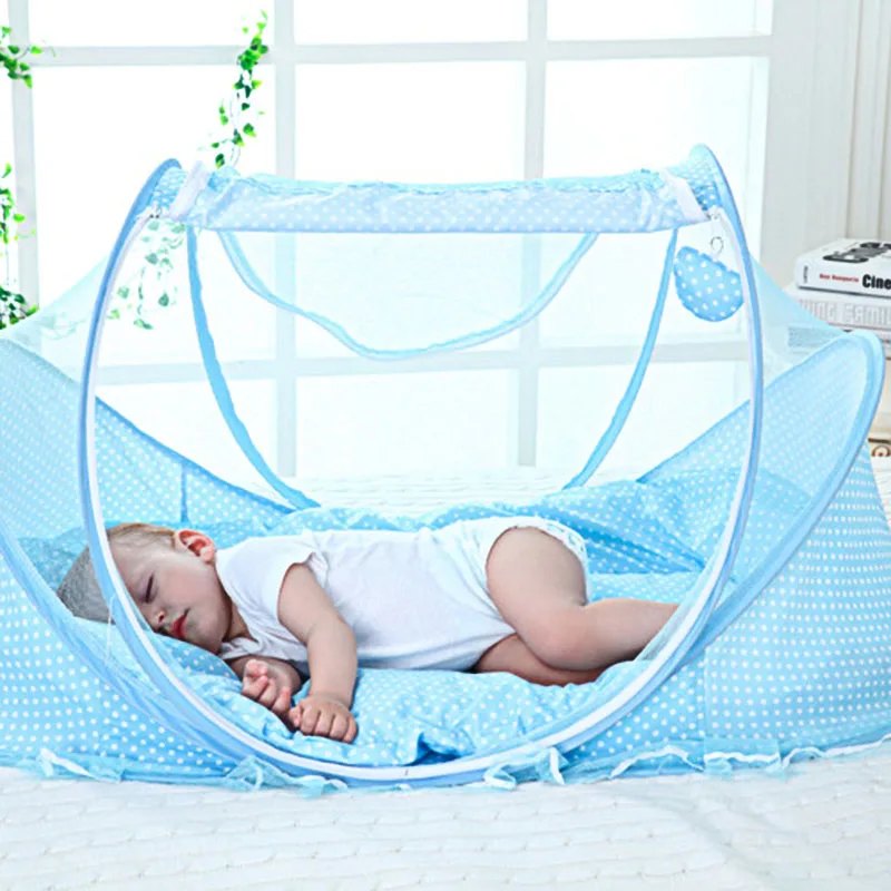 Новинка, портативная складная детская кроватка, противомоскитная сетка, для сна, для путешествий, палатка для детей 0-18 месяцев