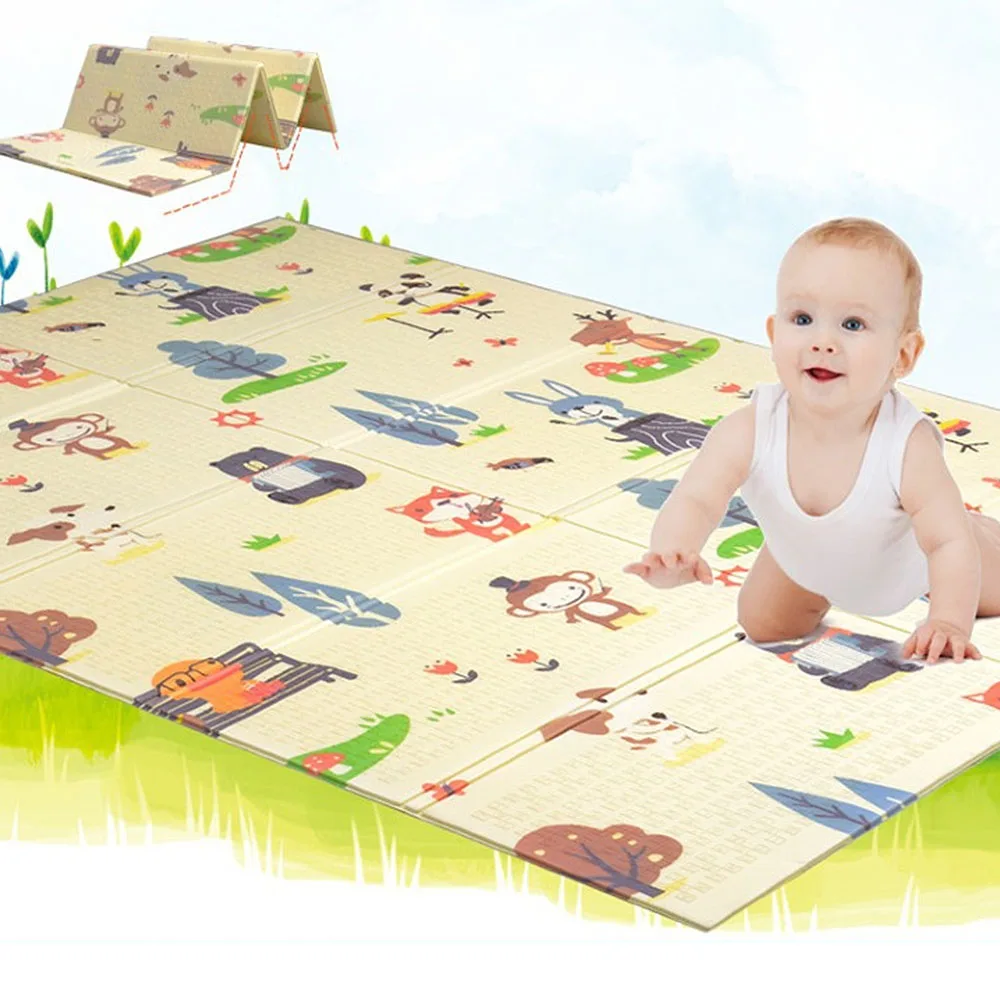 200*180*1.0cm Infant Baby Play Mat Xpe Puzzle Children's Mat Thickened Tapete Infantil Baby Room Crawling Pad Folding Mat Carpet