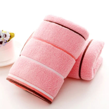 Банное полотенце toalha de banho 1 шт. 70x140 см хлопок 420GSM полотенце Брендовое семейное покрывало для спа для взрослых пляжные полотенца для ванной - Цвет: Розовый