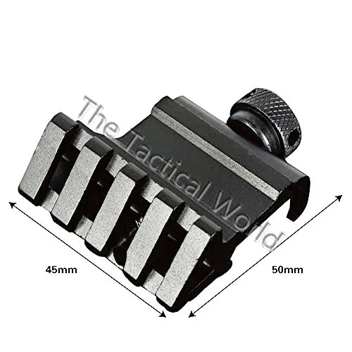 Tactical Hunting 45 Degree Angle Offset Fit 20mm Weaver Picatinny Rail Mount Quick Release Mount for