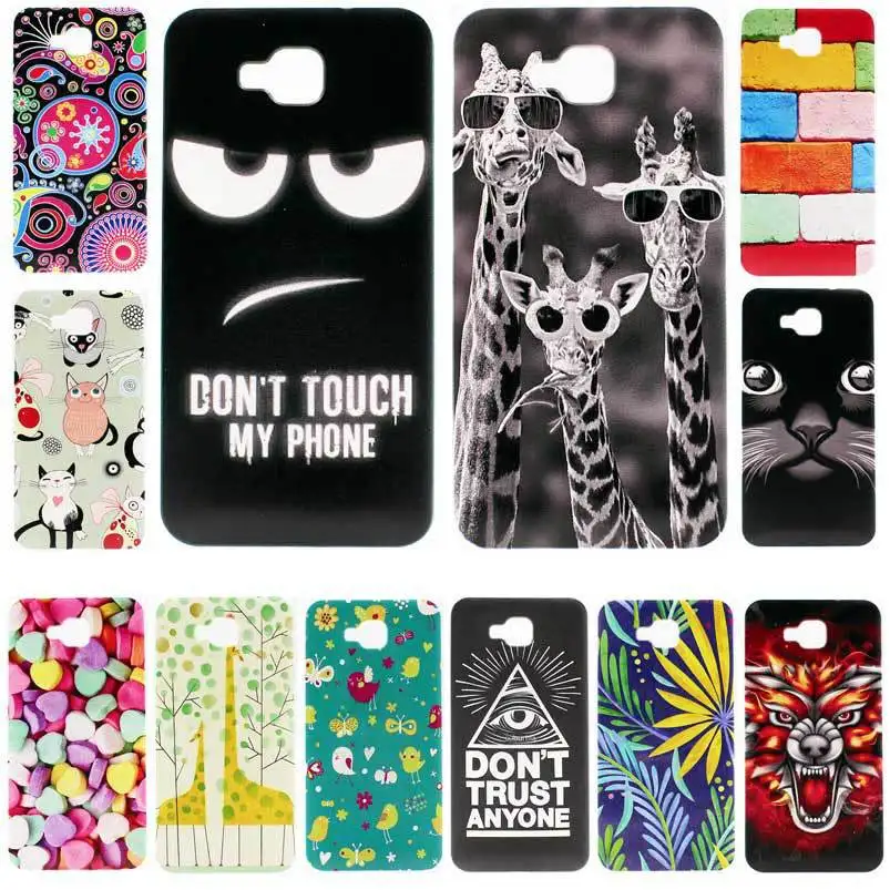 Huawei Honor 5C Case Cover Euro Version NO Fingerprint Hole FOR RU Soft TPU Back Protective |