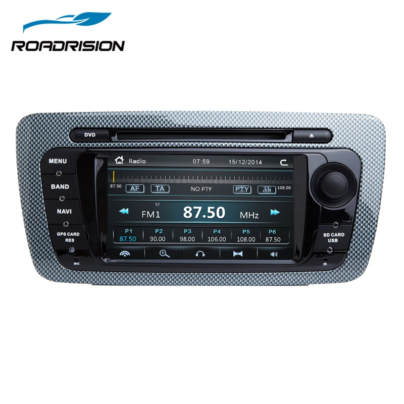 RoadRision 2Din автомобильный dvd плеер для Seat Ibiza 2009 2013 авто радио с GPS навигацией iPod Bluetooth