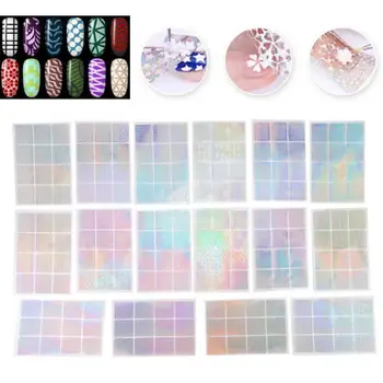 

24pcs DIY Colorful Hollow Nail Art Stickers Nail Art Salon Decoration Nail Sticker Accessories Parts