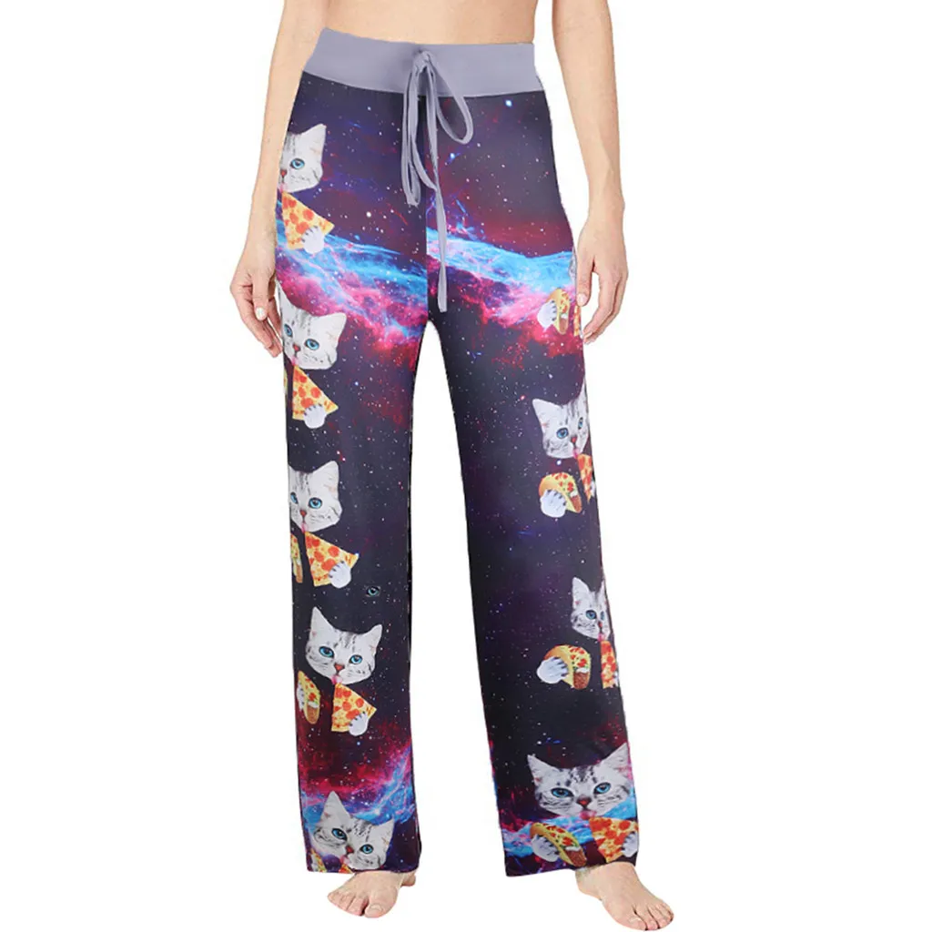

Training Fitness Gym Leggings new Women's Summer Printed Casual Beach Pajama Pants Fashion Seamless Sport Yoga Trousers