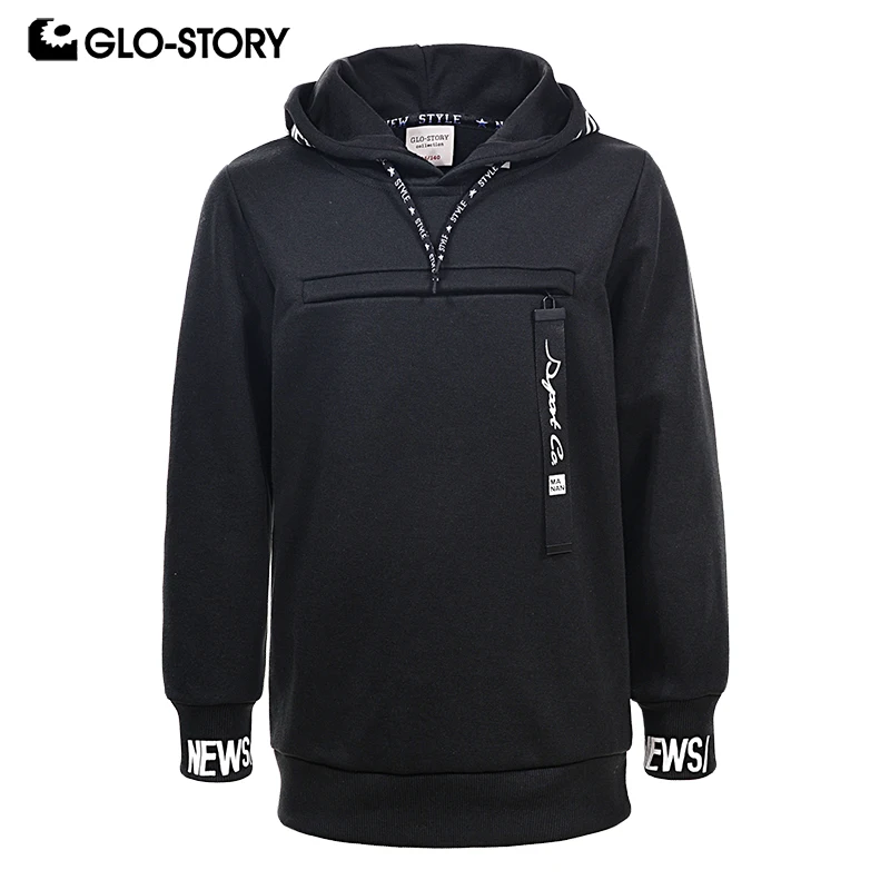 GLO STORY детская одежда толстовка с капюшоном и принтом для мальчиков Повседневная
