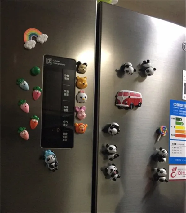 Cute Funny Panda Mini figures pvc toys Fridge Magnets 8pcs - Buyers Show 20