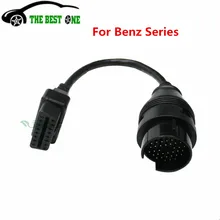 A +++ качественный Адаптер для Benz с 16 Pin на 38 Pin OBD 2 кабель для Mercedes 38Pin соединитель MB 38 Pin OBD2 OBDII диагностический кабель
