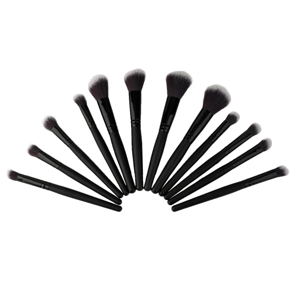 

Professional 12pcs/set Personal Use Color Women Facial Makeup Brushes Tool Nylon Hair Eye Shadow Foundation Makeup Brushes