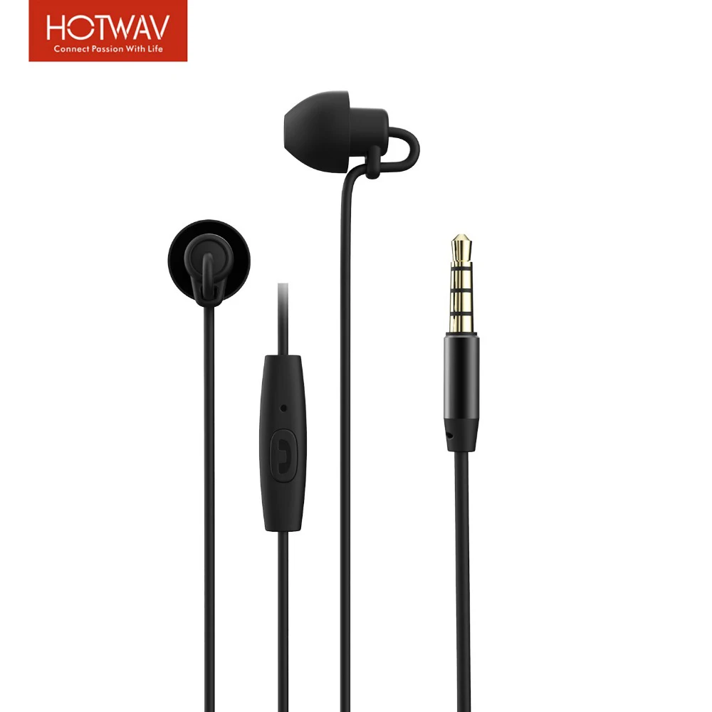 

HOTWAV Stereo Earphone With Volume Controlled 3.5mm In-Ear Wired Sleeping Earphone fone de ouvido Dropshipping For Smartphone