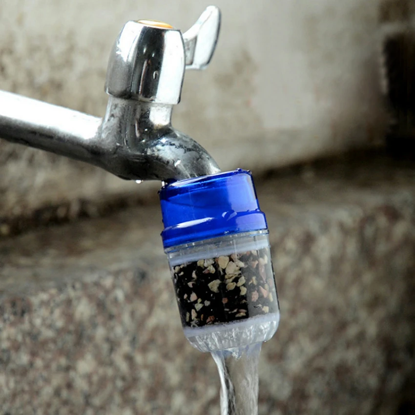 2018 hot sale Creative Kitchen Home Tap Water Splash Filter Water Purifier Kitchen Faucet Activated Carbon Sewage Water Filter