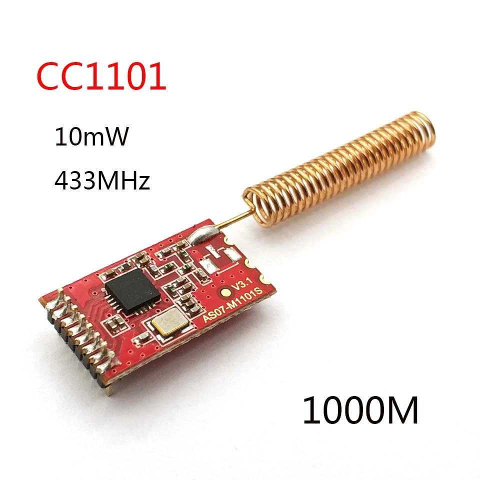 

433M CC1101 10mW Wireless Sender Receiver Module NRF905/SX1212/SI4432