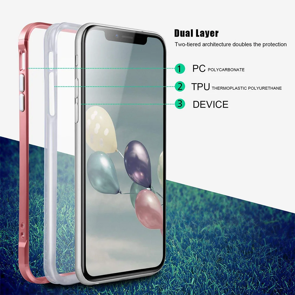 Hsmeilleur-For-iPhone-7-Case-Dual-Layer-Soft-Clear-TPU-Back-Cover-PC-Bumper-Frame-For-iPhone-XS-MAX-XR-X-8-7-6-6s-plus-5s-Coque (15)