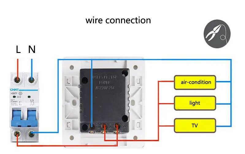 Cartão Magnético Plug - in Switch, Tomada,