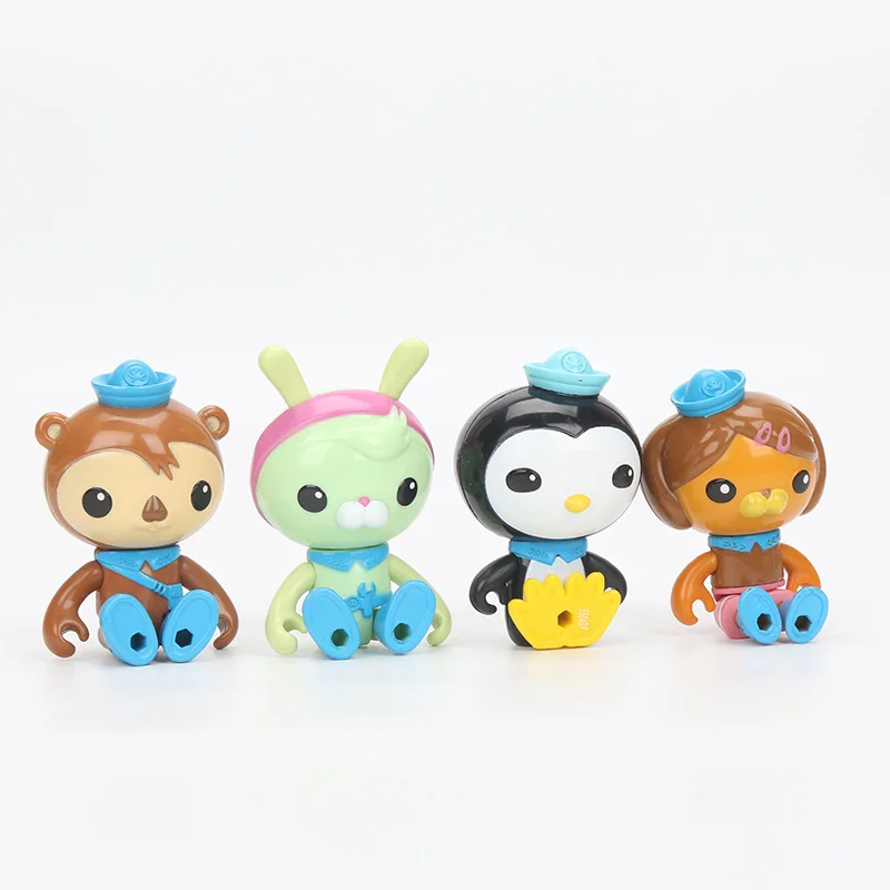 4 шт./компл. 7 см Octonauts Экипаж пакет песо шеллингтон настройки Даши ПВХ фигурка героя комплект Octonauts капитан барнаклс модель куклы игрушка