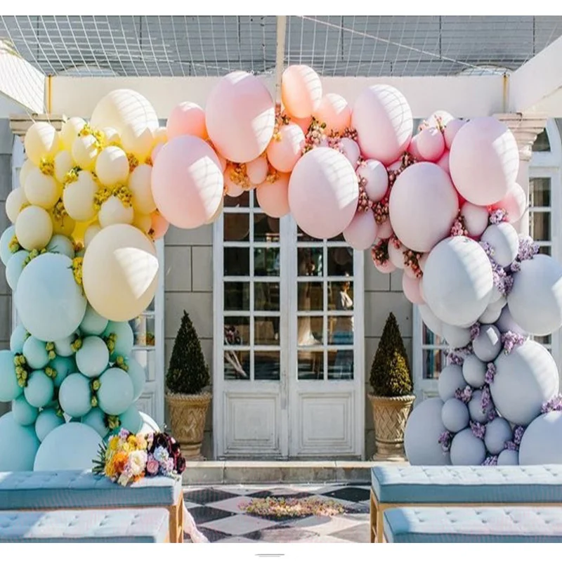 100 шт./компл. многоцветный Макарон латексные воздушные шары для дня рождения Свадебная вечеринка Декор надувные воздушные гелиевые украшение арки поставки