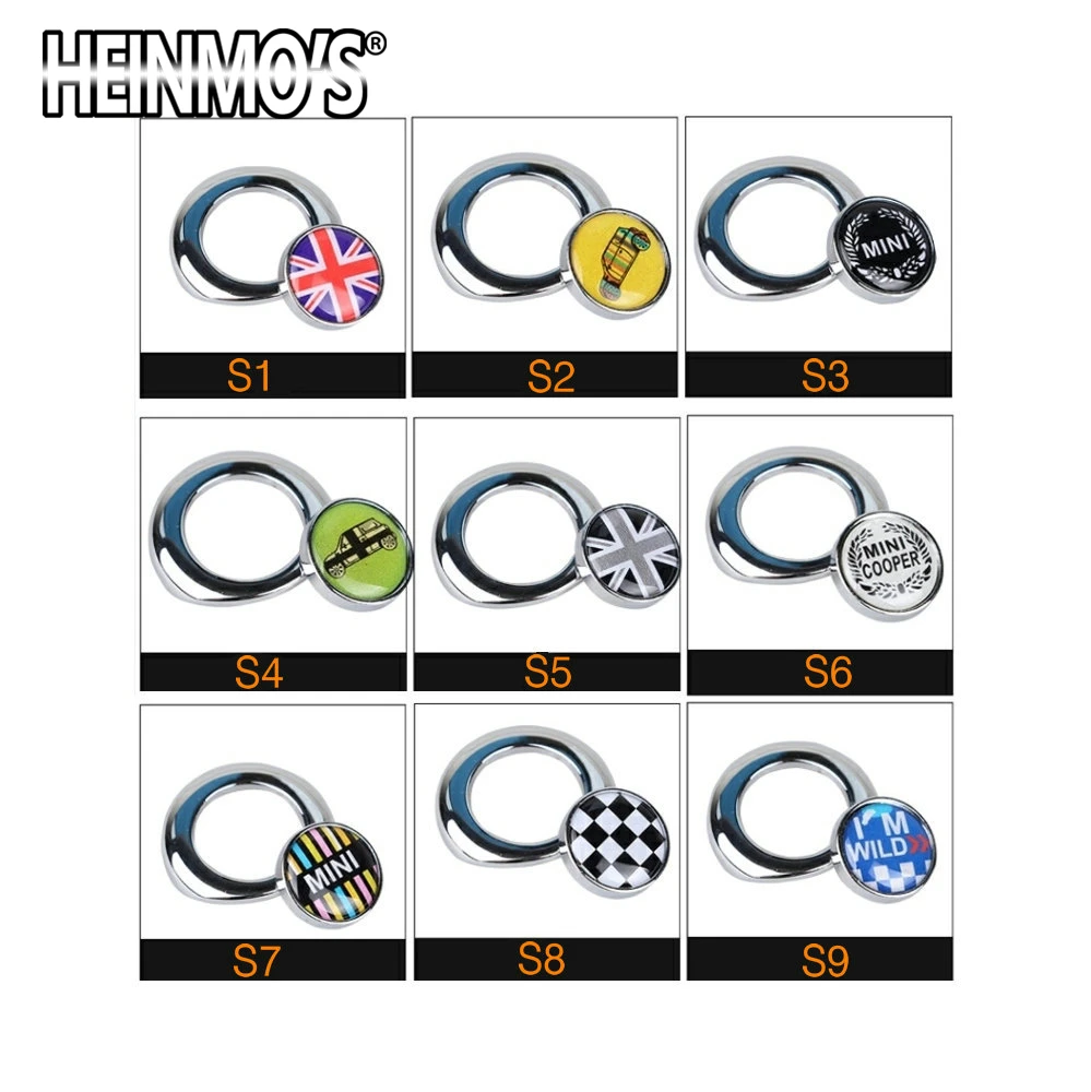 Для MINI Cooper Countryman R60 Clubman R55 R56 R57 R58 R59 R61 кнопка Start Stop наклейка для мини-наклейки аксессуары для украшения