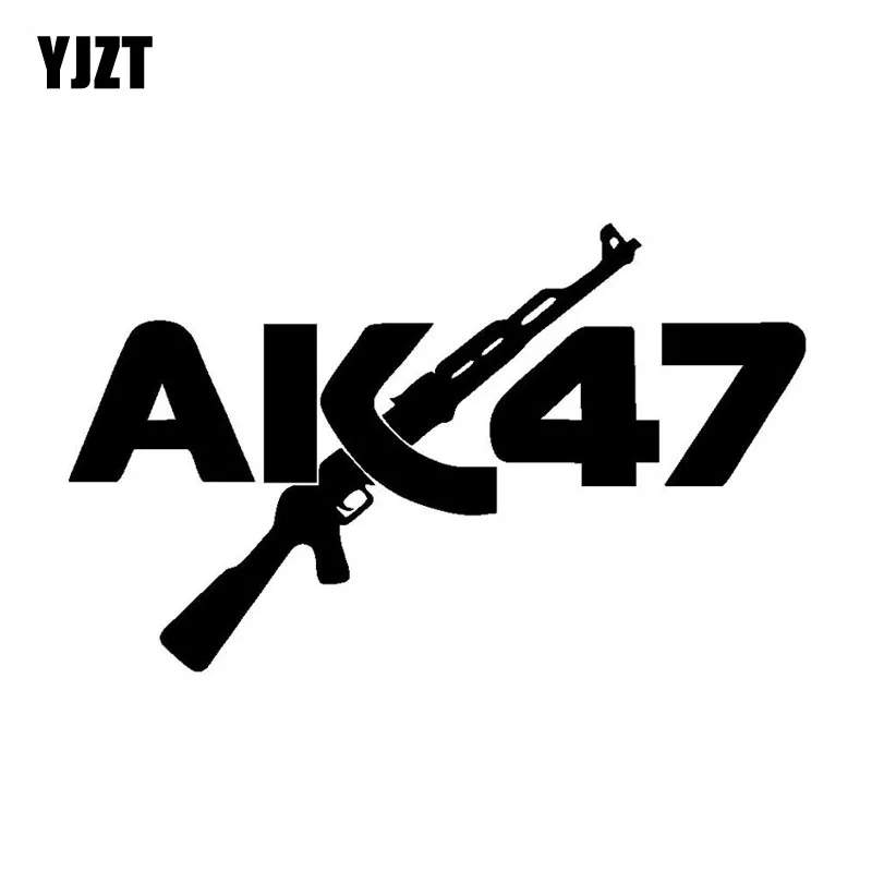 YJZT 12 2x20 см AK47 Автонаклейка с пистолетом становится интересной винтовкой