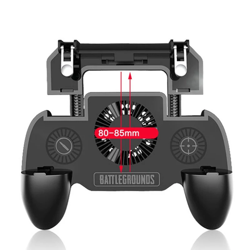  Pubg mobile game trigger controller holder pubg gamepad joystick Cooler Fan with 2000mAh power bank