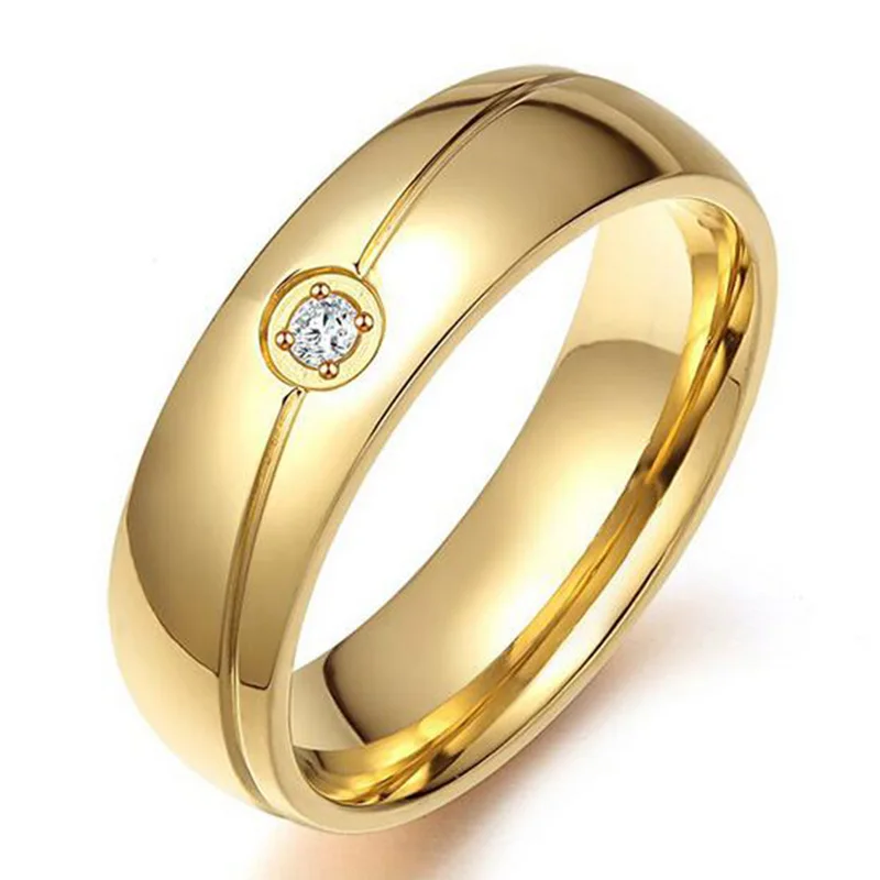 

Caxybb Stainless steel Fashion tungsten rings 6MM wide Gold Color wedding rings for women and men jewelry Black Gold Sliver Ring