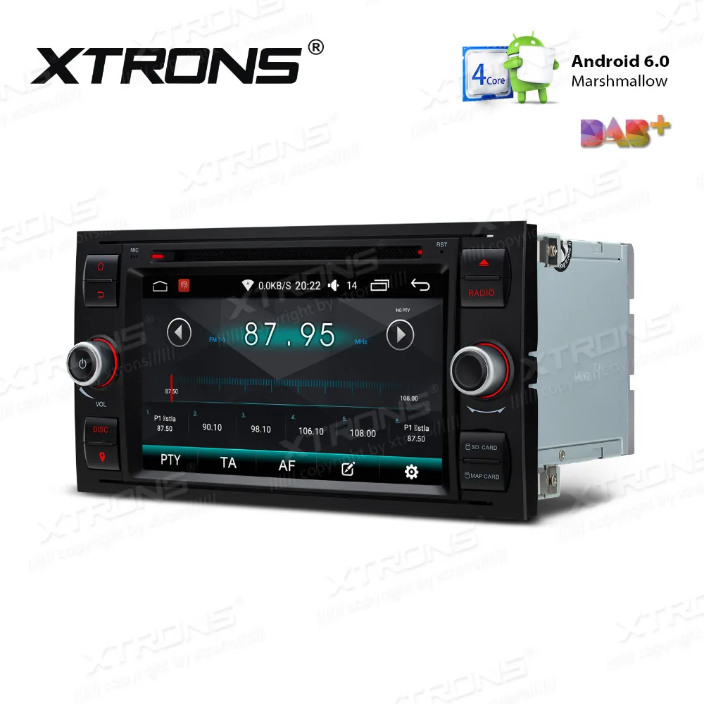 Top XTRONS 7" Android Radio Car DVD Player Head Unit Stereo GPS OBD Navigation for Ford Connect Fiesta Transit Fusion 2006 2007 2008 2