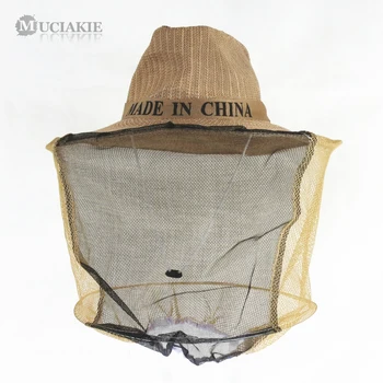 

MUCIAKIE Anti Bee Hat with Yarn Beekeeping Tool Protection Bee Mosquito Insect Repellent Mesh Net Head Face Mask Veil Protector