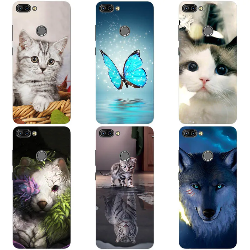 Soft TPU Silicone Coque For Tecno Phantom 8 Case Floral Plants Unicorn Printed Cover for Phantom8 cartoon cat Phone | Мобильные