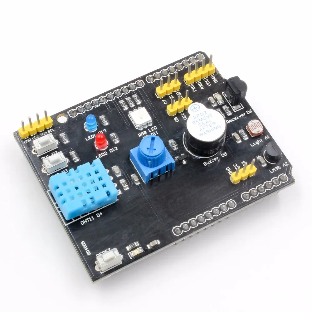 Multifunction Expansion Board DHT11 LM35 Temperature Humidity For Arduino UNO T2