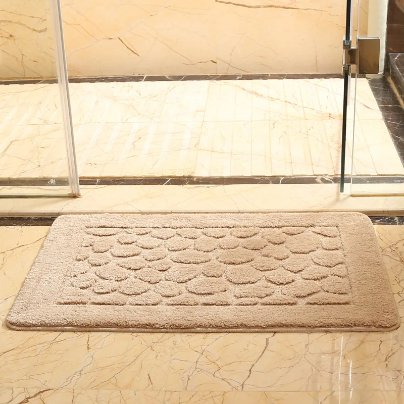 

New Polyester Bathroom Rug 40*60 Door Mat Anti Fatigue Eitchen Mat Bathroom Carpet