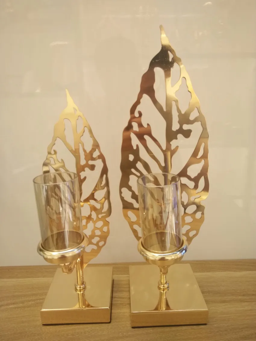 

European Candle Holder Iron Candlestick Geometric Table Candle Holders Ornament for Wedding Dinner Decoration Candelabra