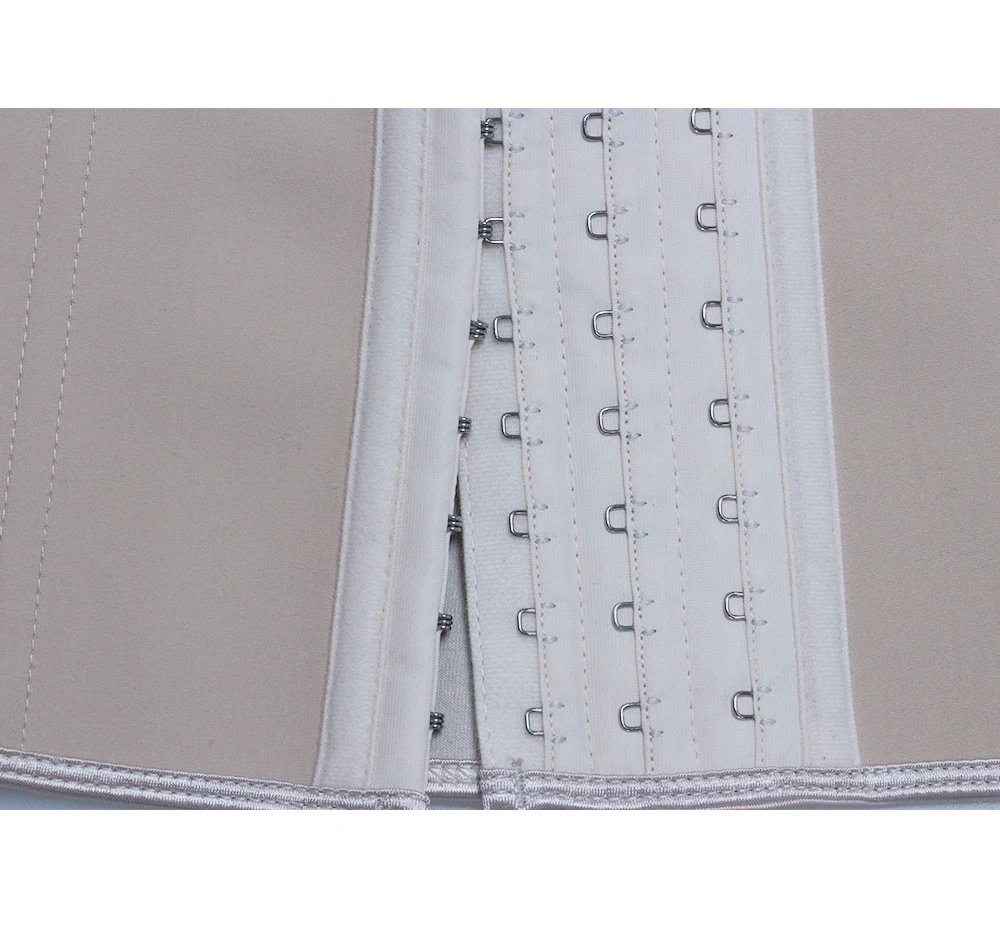 NB1512_01 Atbuty Waist Trainer 9 Inches Shot Torso Latex Waist Training Corset 9 Steel Boned hooks Body Shaper (19)