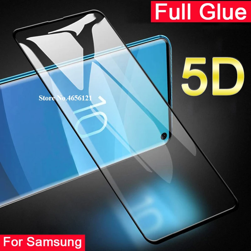Защитное стекло закаленное 5D для Samsung Galaxy s10 e s10e s 10 plus lite | Мобильные телефоны и