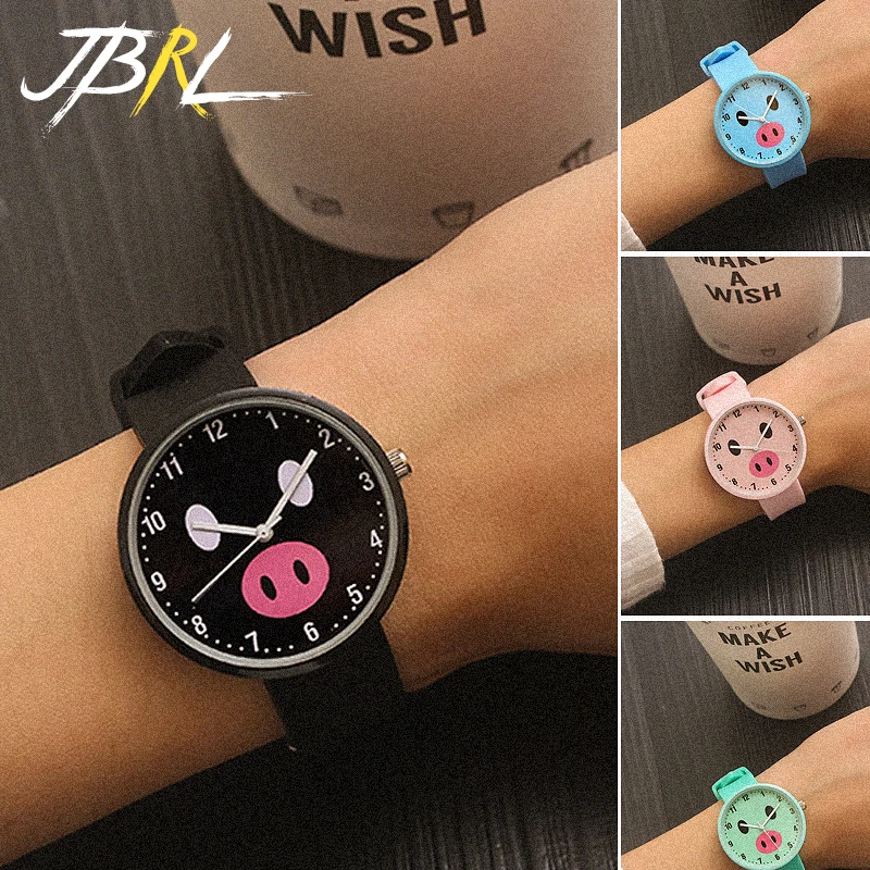 

Quartz Wristwatches For Woman Watches Cute Pig Silicone Ladies Wrist Watch Women Girls Fashion Clock Female Hours Montre Femme