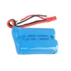 2 pièces 7.4 V 1100 mAH Lipo batterie pour Huanqi 827 871 MJX T10 T11 T34 7012 RC bateau batterie avec JST Plug 7.4 V 1100 mAH 15C 18500 2S ► Photo 3/6
