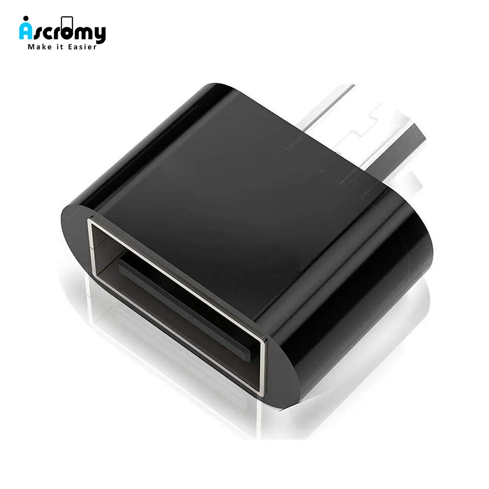 Адаптер Micro USB OTG Ascromy для Xiaomi Redmi Note 5 6 Pro 6A 4X samsung Galaxy S7 edge S6 Microusb Android Phone OTG Adaptador