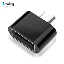 Адаптер Micro USB OTG Ascromy для Xiaomi Redmi Note 5 6 Pro 6A 4X samsung Galaxy S7 edge S6 Microusb Android Phone OTG Adaptador