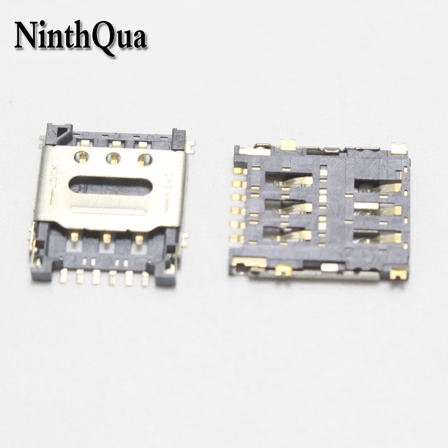 

2pcs 6P Clamshell NANO SIM Socket Micro Card Slot Connector for Phone